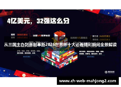 从三国主办到赛制革新2026世界杯十大必看精彩瞬间全景解读